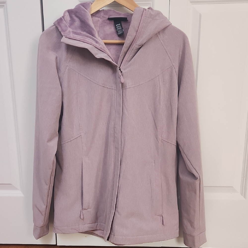 Kirkland Signature Purple Utility Jacket with Hood and Zipper